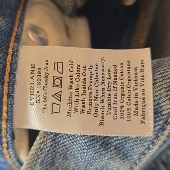 EVERLANE, The 90's Cheeky Jean, Blue, EUC, Women's 27 - Picture 12 of 16